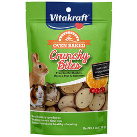 Vitakraft Oven Baked Crunchy Bites Small Pet Treats Real Cran-Orange Flavor