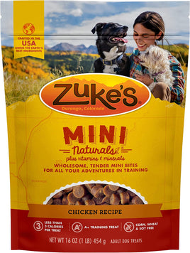 Zukes Mini Naturals Dog Treats Chicken Recipe